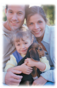 Safe Allergy Treatment Photo of Family and Pet